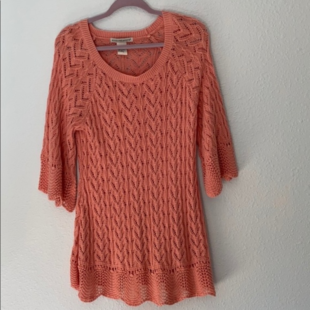 💜💜 Requirements Lacy Look Sweater Dress Size XL